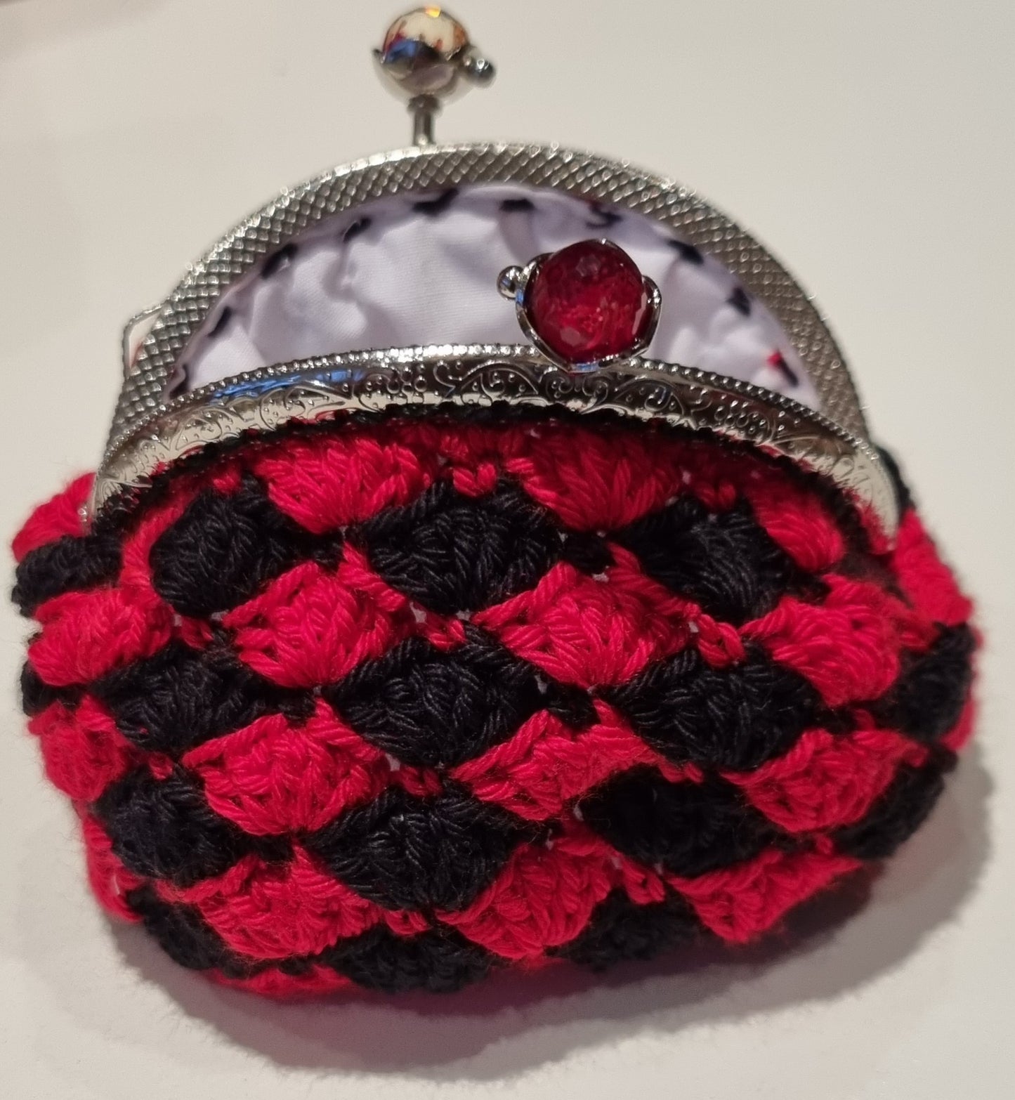 Monederos crochet con forro